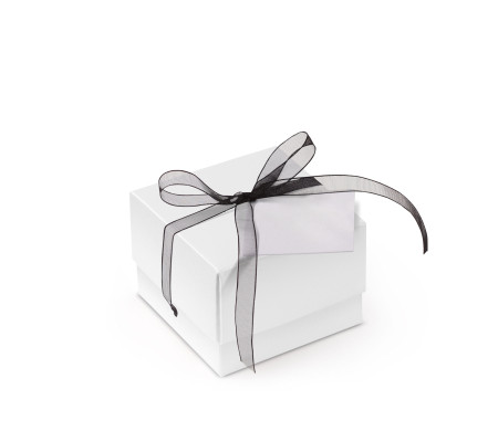 Schöne Geschenkbox mit Deckel und Schleife