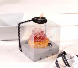 Clear cupcake box