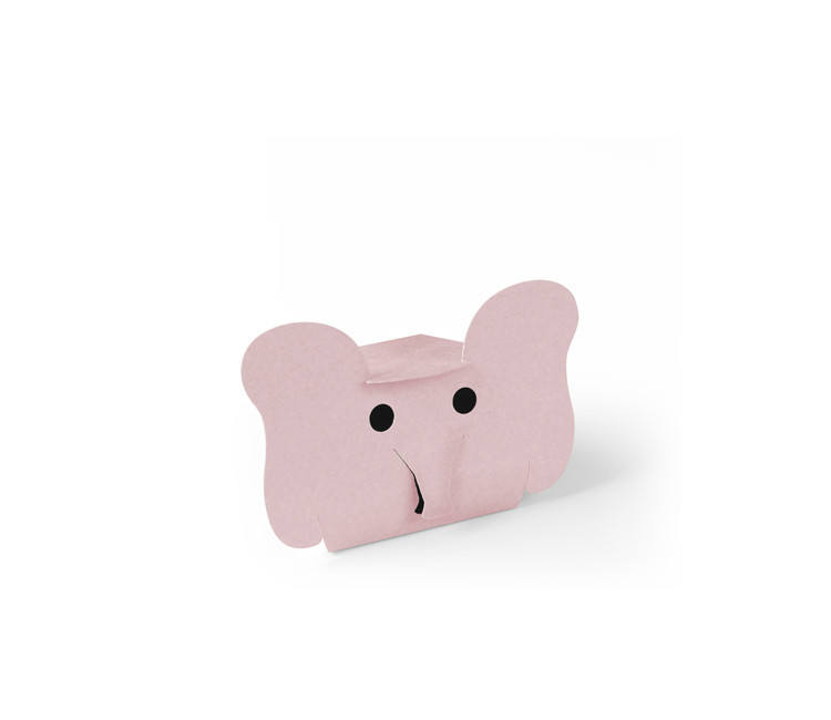 Caja de Cartón en Forma de Conejo Simpático