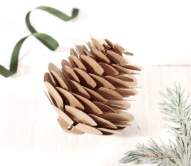 Decorative cardboard pine cone