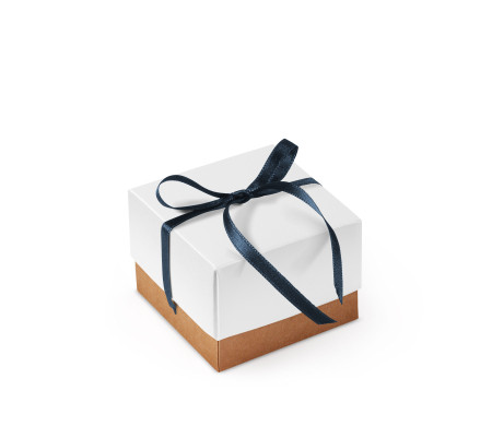 Graziosa Scatola Regalo con Coperchio e Fiocco Decorativo 