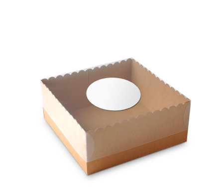 Boîte à Gâteaux et Tartes avec Couvercle Transparent