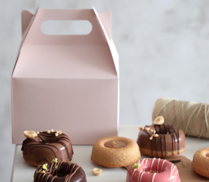 Take-Away-Picknick-Schachtel für Donuts