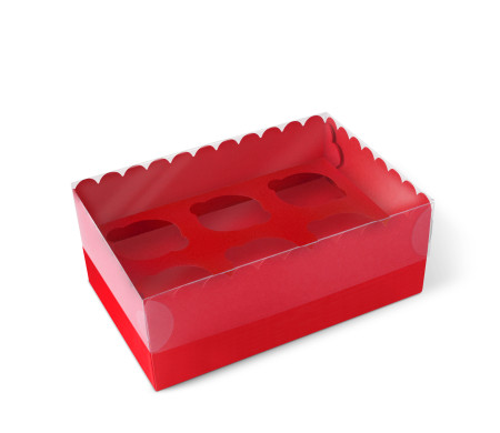 Caja para 6 Cupcakes, Magdalenas o Cookies