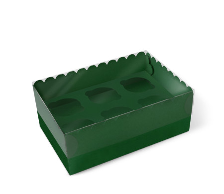 Caja para 6 Cupcakes, Magdalenas o Cookies