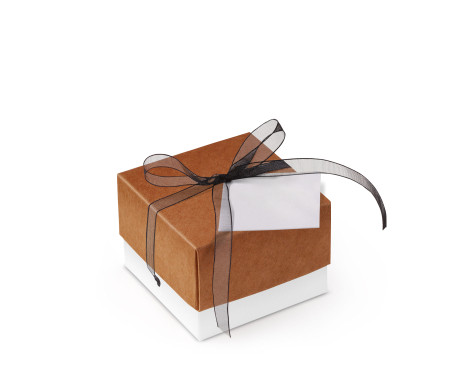 Schöne Geschenkbox mit Deckel und Schleife