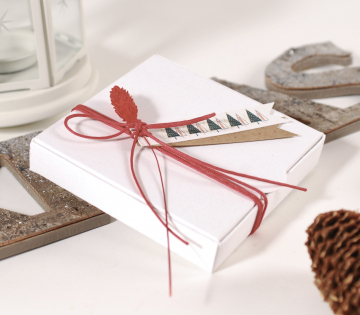 Caja para joyas con decoración navideña