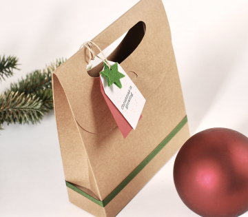 Bolsa para regalos navideños