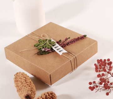 Schachtel für Pralinen eco weihnachten