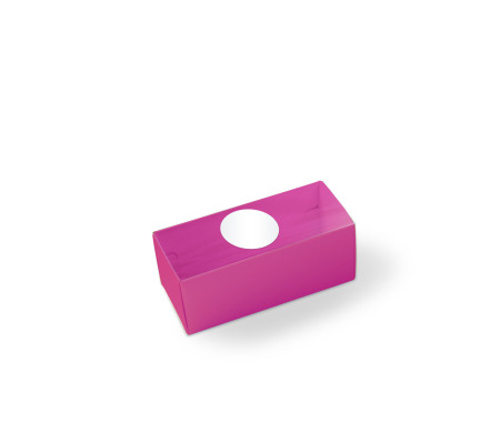 Macaron box with a Clear Plastic Strip
