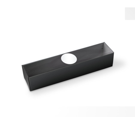 Macaron box with a Clear Plastic Strip