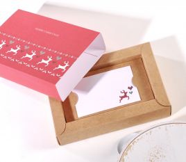 Caja para tarjetas regalo de navidad