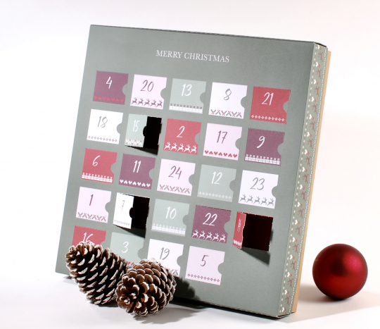 Christmas Advent calendar to fill in