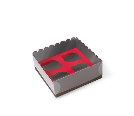 Caja para 4 Cupcakes