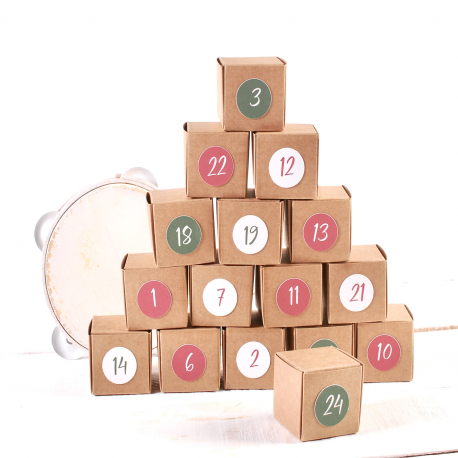 Number stickers for Advent Calendars