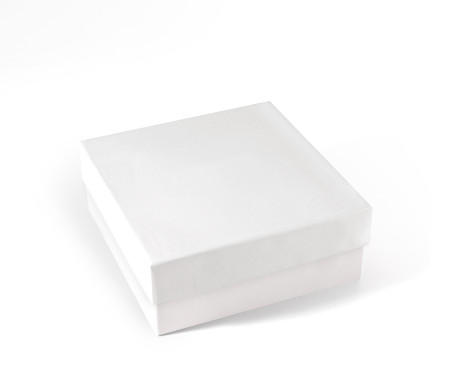 Caja cuadrada rígida de cartón forrado