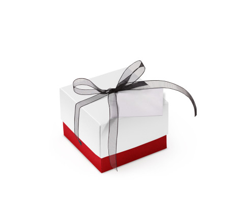 Schöne Geschenkbox mit Deckel und Schleife