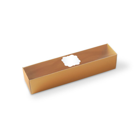 Caja para Macarons con Faja transparente