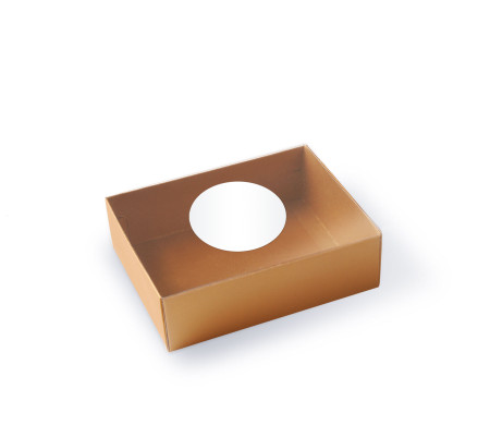 Macaron box with a Clear Plastic Strip