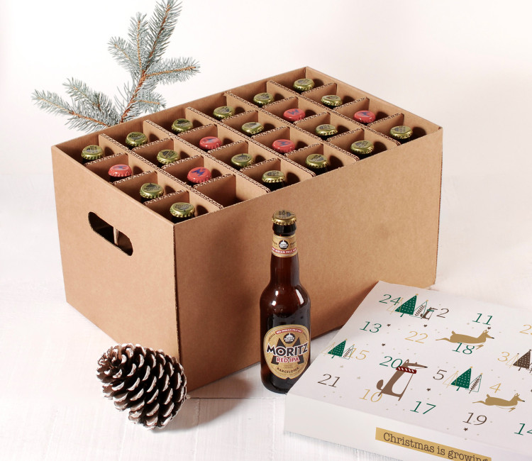 Calendario de Adviento para cervezas navideño Calendario de Adviento para cervezas navideño