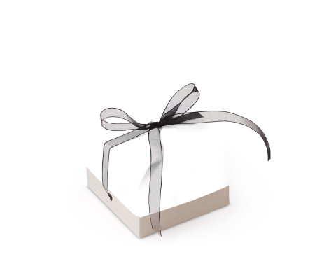 Schöne Geschenkbox mit Deckel und Schleife