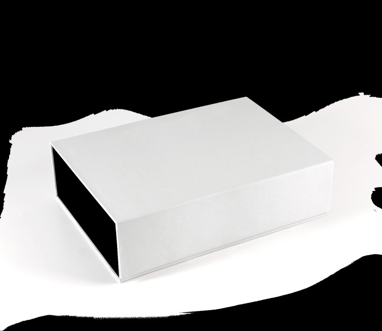 Self-assembling rectangular lined cardboard box