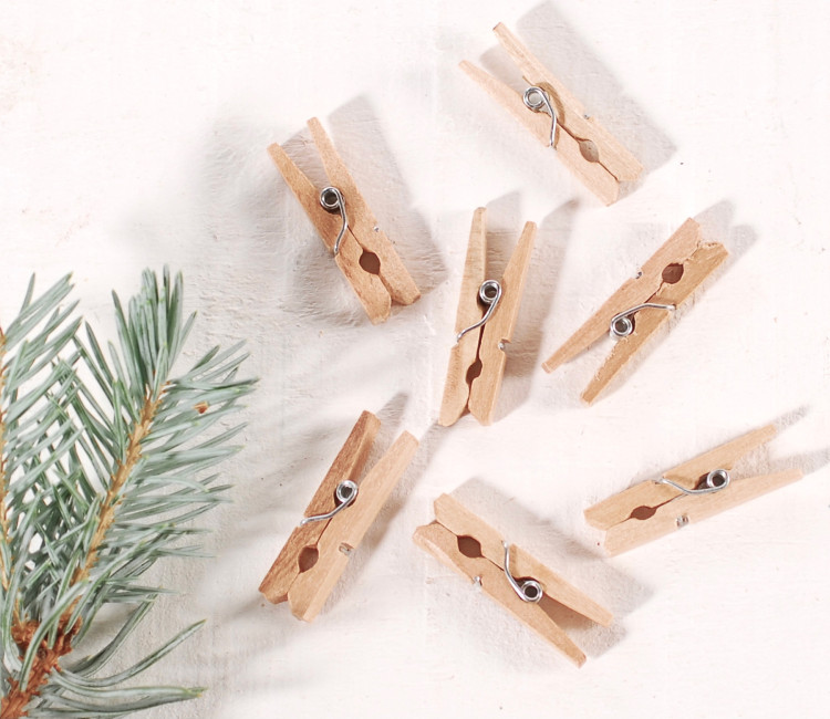 Pinzas de madera mini Pinzas de madera mini
