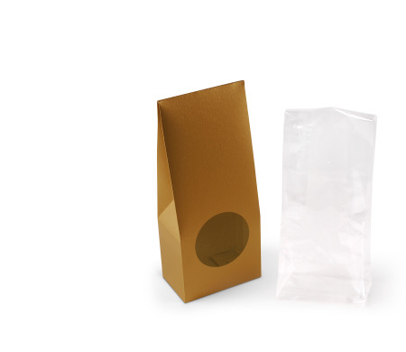 Caja con ventana para alimentación
