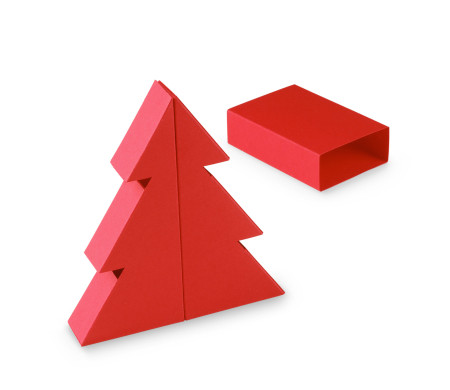 Caja Regalo para Navidad en Forma de Árbol