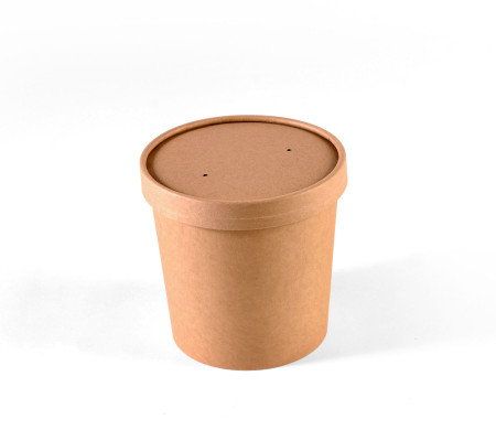 Kraft Take Away Suppenbehalter Mit De... | SelfPackaging