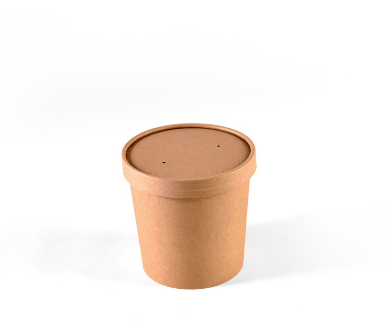 Sopera Kraft con Tapa (Take Away) | Selfpackaging