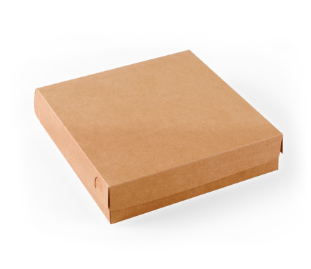 Caja cuadrada con tapa para mix de sushi