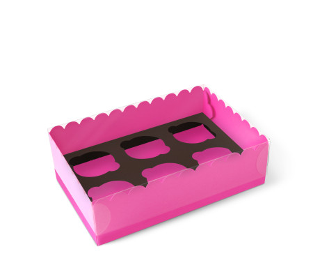 Caja para 6 Cupcakes, Magdalenas o Cookies
