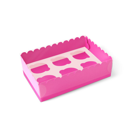 Caja para 6 Cupcakes, Magdalenas o Cookies