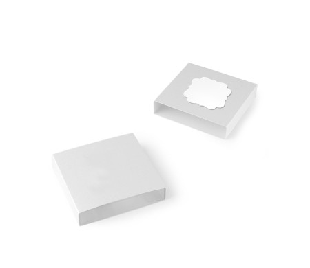 Box for Sweets with an Original Die Cut Figure 