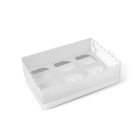 Caja para 6 Cupcakes, Magdalenas o Cookies
