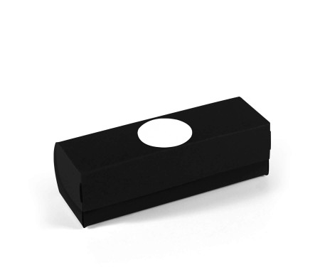 Elongated box with lid for macarons