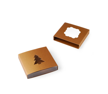 Box for Sweets with an Original Die Cut Figure 