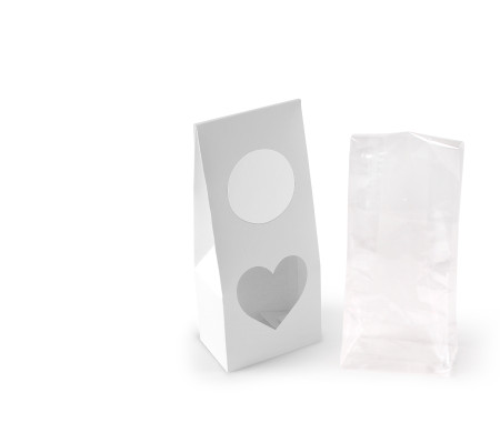 Caja con ventana para alimentación