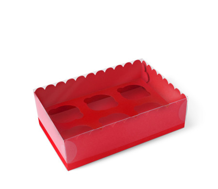 Caja para 6 Cupcakes, Magdalenas o Cookies