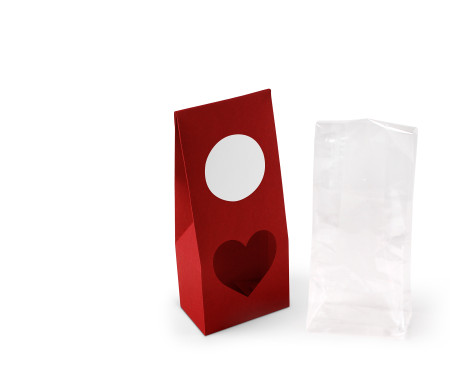 Caja con ventana para alimentación