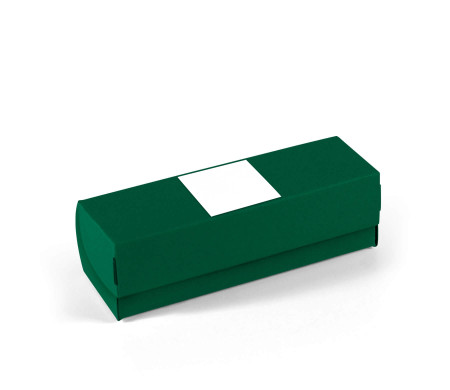 Elongated box with lid for macarons