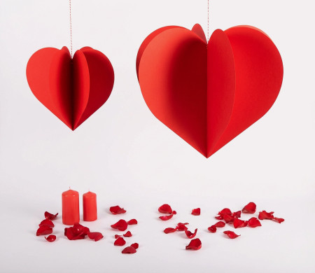 Corazón de Cartón para Colgar (Decoración) | Selfpackaging