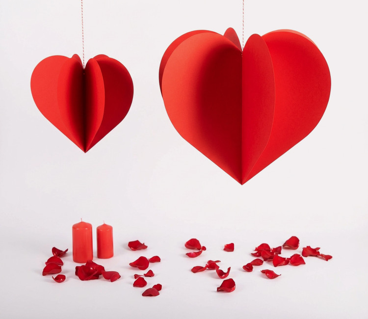 Corazón de Cartón para Colgar (Decoración) | Selfpackaging