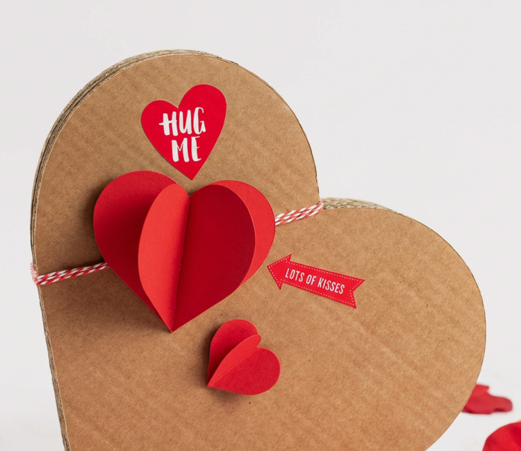Cuori 3D per Decorare i Regali. Quanto Amore...