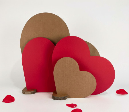 Corazones decorativos 3D para San Valentín | Escaparates retail
