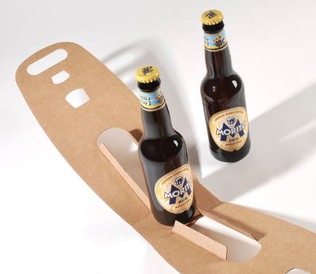 Porte-bouteilles en carton pour bière artisanale