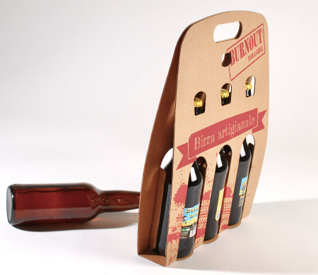 Estuche premium de cartón para packs de cerveza