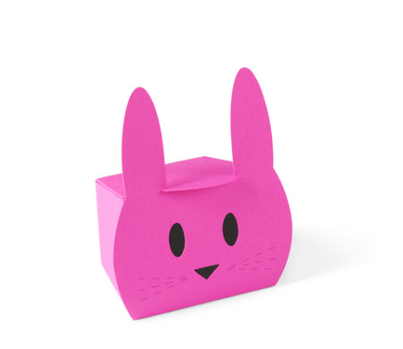 Caja de Cartón en Forma de Conejo Simpático