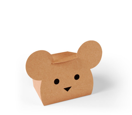 Cardboard Box Shaped like a Sweet Bunny